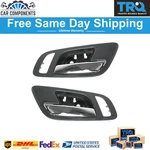 Trq New Front Door Handle Inside Interior Ebony & Chrome For 2007-2014 Chevy Gmc. Fixed Price $51.30.