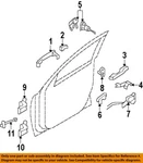 Hyundai Oem 08-09 Santa Fe-interior Inside Door Handle 826102B010J4. Fixed Price $106.44.