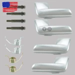 Door Handles Inside Interior Satin Chrome Kit Set Of 4 For Expedition Navigator. Fixed Price $30.99.