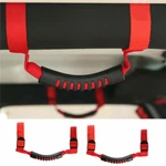 2PCS Top Roll Bar Grab Handles Grip Wide For Jeep Wrangler Cj Yj Tj Jk Jl Red. Fixed Price $10.99.