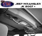 Black Dual Rear Grab Strap Handles For Jeep Wrangler Jk 07-18 Rugged Ridge. Fixed Price $12.99.