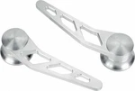 Lokar Billet Aluminum Interior Door Handles With Brushed Finish 4-3/4" Long. Fixed Price $134.99.