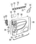 Genuine Mopar Inside Release Handle Right 5RU78DX9AD. Fixed Price $67.74.