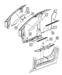 Genuine Mopar Grab Handle RS24WL8AA. Fixed Price $43.56.