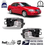 New Interior Silver Door Handle Plastic Set Of For 2004-2006 Nissan Sentra. Fixed Price $38.02.