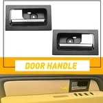 Inner Interior Door Handle Chrome Black Front Side Kit Fits 2009-2014 Ford F150. Fixed Price $24.69.