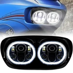 Dual Led Headlight Drl Hi/lo Beam For Road Glide 1998-2010 2011 2012 2013. Fixed Price $169.99.