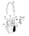 Genuine Mopar Door Interior Handle Left 6CK55SZ6AB. Fixed Price $74.05.