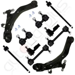 10-PC New Front And Rear Control Arm Fits 2001-06 Hyundai Elantra K90358 K90360. Fixed Price $78.18.