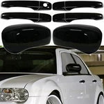 For 2005-2010 Chrysler 300 Magnum Door Handle Covers+mirror Gloss Black. Fixed Price $39.43.