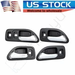 4PCS Door Handles For 94-97 Honda Accord Chrome Interior Lh Front Rear Black. Fixed Price $17.99.