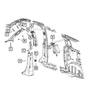 Genuine Mopar Grab Handle Right 1AR40ES3AH. Fixed Price $51.60.