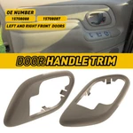 Inside Interior Door Handle Trim Bezels Tan Pair Set New For Chevy Gmc Truck. Fixed Price $17.09.