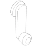 Genuine Nissan Window Handle 80760-EA000. Fixed Price $40.27.