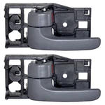 Fits Toyota Tundra Double Cab 04-06 Set Of 2 Drivers Inside Gray Door Handles. Fixed Price $25.20.