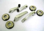 1953 1954 1955 Ford Pickup Truck Inside Door Handle Window Crank Escutcheon Set. Fixed Price $170.25.