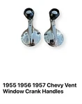 Danchuk 1955 56 57 Chevy Belair Inside Vent Window Crank Chrome HANDLES-PAIR-623. Fixed Price $48.49.
