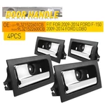 Interior Door Handle Ford 2009-2014 F-150 Black Bezel Chrome Lever Set Of. Fixed Price $50.82.