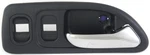 Fits Accord 94-97 Front Interior Door Handle Rh, Chrme Blue, W/ Pwr Wdw Hole, Sd. Fixed Price $16.95.