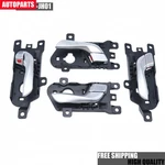 4 Set Silver Interior Door Handle For Hyundai Santa Fe Xl Front Rear Left Right. Fixed Price $30.89.