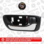 Inside Door Handle Black Chrome Passenger Right For 02-06 Toyota Camry. Fixed Price $12.57.