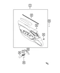 Genuine Mopar Door Pull Handle Right 6LE76U0DAA. Fixed Price $32.40.