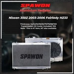 Spawon Performance Aluminum Radiator Fan Shroud Fit Nissan 350Z HZ33 2003-2006. Fixed Price $259.00.
