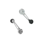 Chrome Inside Interior Window Crank Handle Pair Set New Ford Pickup Truck. Fixed Price $38.52.