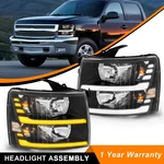 For 2007-2014 Chevy Silverado 1500 2500HD 3500HD Led Drl Headlights Black. Fixed Price $169.99.