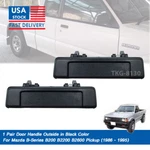 Pair Door Handle Outside Black Color Fit Mazda B2000 B2200 B2600 1986 - 1995. Fixed Price $36.52.