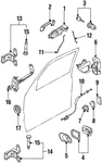 Genuine Ford Interior Door Handle F5RZ-5422601-A. Fixed Price $12.82.