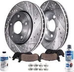 Front Drilled Rotor + Brake Pad For Toyota Corolla Matrix Scion Xd Pontiac Vibe. Fixed Price $124.95.