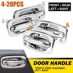 4-20X Front Exterior Door Handle Set Chrome For 99-06 Chevy Gmc Silverado Sierra. Fixed Price $43.69.