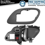 Trq Interior Gray/chrome Door Handle W/ Bezel Passenger For Pickup Truck. Fixed Price $30.46.