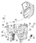Genuine Mopar Inside Remote Control Handle Left 1JS37XDHAA. Fixed Price $77.69.