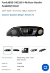 Oem Ford Interior Door Handle AE8Z 5422601 Fa Fits Fiesta 2014 2019. Fixed Price $50.00.