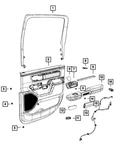 Genuine Mopar Inside Release Handle Right 7JG661X7AA. Fixed Price $37.24.