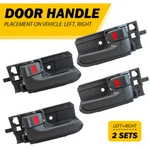 Dark Gray Inner Inside Interior Door Handle Set Of 4 For 03-08 Toyota Corolla. Fixed Price $24.99.