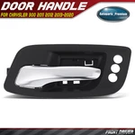 Front Driver Silver & Black Interior Door Handle W/3 Lock Holes For Chrysler 300. Fixed Price $24.99.
