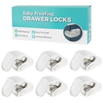 6-PACK Drawer Locks Baby Proofing, Maveek 90 Right Angle For Bedside Corne. Fixed Price $33.99.