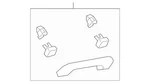 Toyota Genuine 74610-06120-A0 Assist Grip Assembly/interior Grab Bar. Fixed Price $26.00.