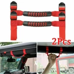 Hooke Road X Red Roll Bar Grab Handles For 55-25 Jeep Wrangler Yj Tj Jk Jl. Fixed Price $10.79.