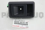 6920689107B0 Genuine Toyota Handle Sub-assy, Front Door Inside, Lh. Fixed Price $19.79.