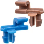 Rexka 5-PIECE Door Lock Rod Clips Left Brown & Right Blue (3.5MM / 6MM Hol. Fixed Price $17.73.