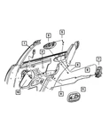 Genuine Mopar Remote Handle Bezel Left US291DVAA. Fixed Price $16.41.