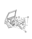 Genuine Mopar Rear Door Trim Panel Right 5HR421J3AN. Fixed Price $368.73.