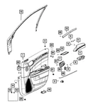 Genuine Mopar Inside Remote Control Handle Left 1TF59DX9AE. Fixed Price $147.00.