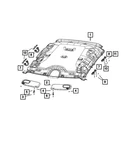 Genuine Mopar Grab Handle Right 5RE79MS7AA. Fixed Price $59.29.