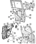 Genuine Mopar Window Regulator Handle FW80DK2. Fixed Price $16.61.