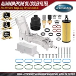 Aluminum Engine Oil Cooler Filter Housing Fits 11-16 Dodge Jeep Chrysler RAM3.6L. Fixed Price $59.99.